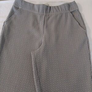 Max Studio Size Medium Pull-On Elastic Waist Leggings Pants in‎ Gray Checkered